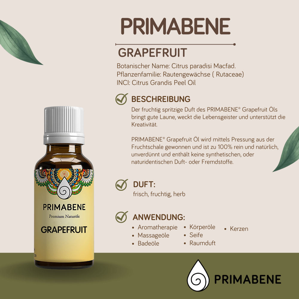 Bild von Grapefruit, 100% rein ätherisches Öl